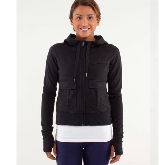 Lululemon Tops - Lululemon Carry And Go Hoodie in Black Women Size 2